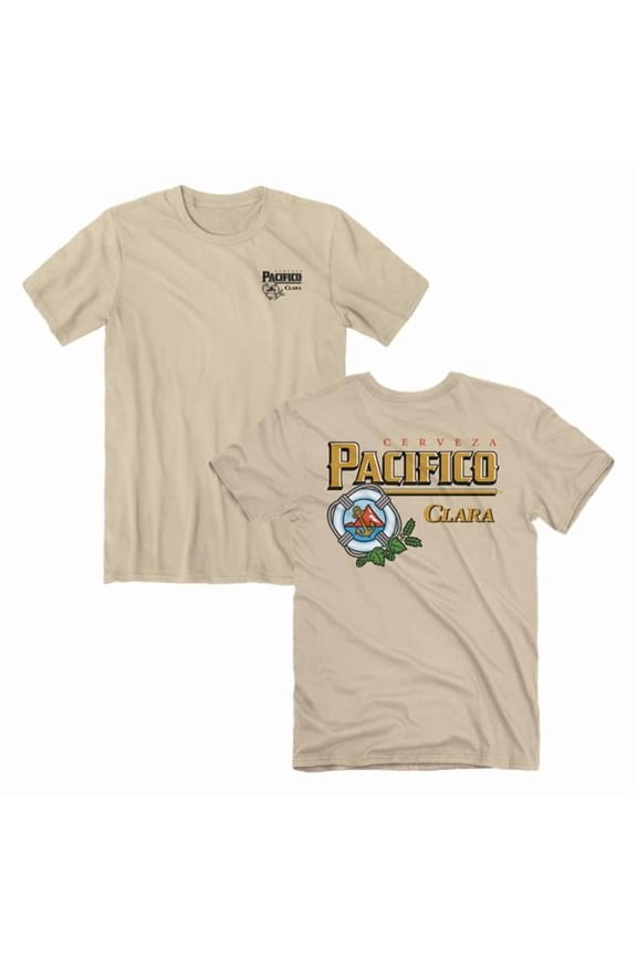 890763-large Clara Anchors Up Front & Back Print T-Shirt, Tan - Large