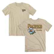Pacifico 890763-medium Clara Anchors Up Front & Back Print T-Shirt, Tan - Medium