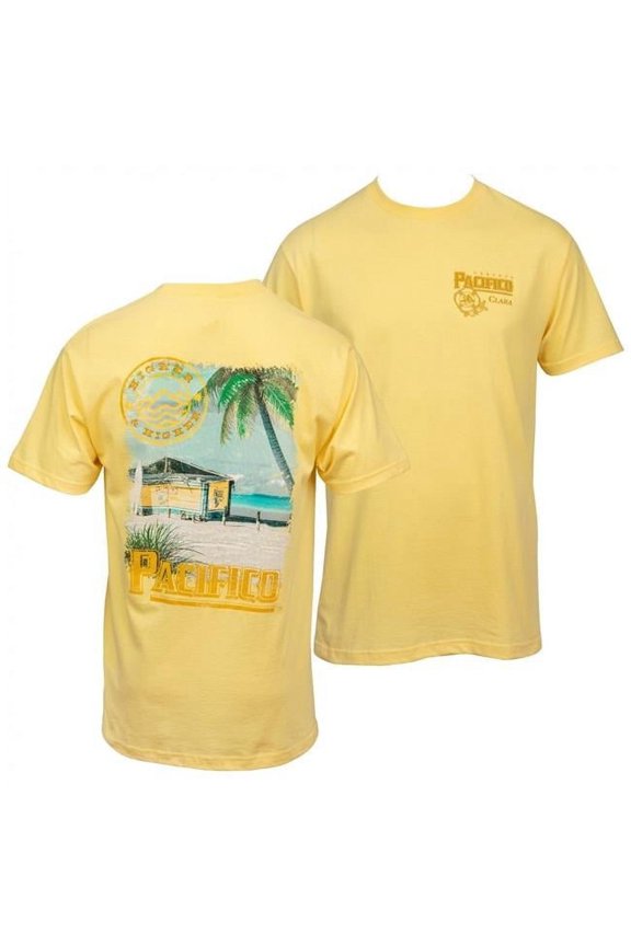 Clara Beach Scene Front & Back Print T-Shirt, Extra Large