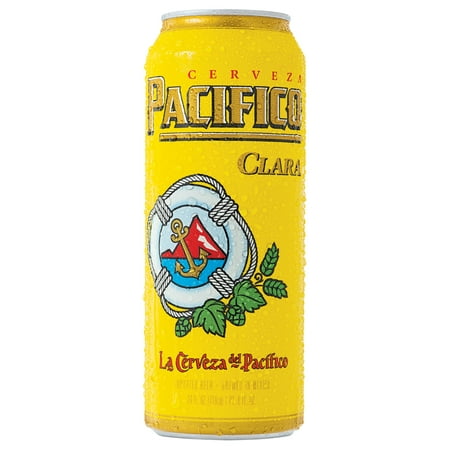 Pacifico Clara Mexican Lager Import Beer, 24 fl. oz. Single Beer Can, 4.4% ABV