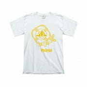 Pacifico Golden Lifesaver with Anchor on White T-Shirt-Medium