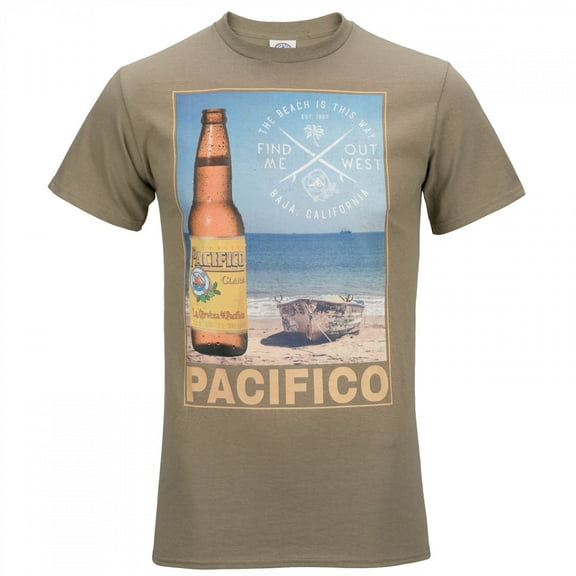 Pacifico The Beach is This Way T-Shirt-Small