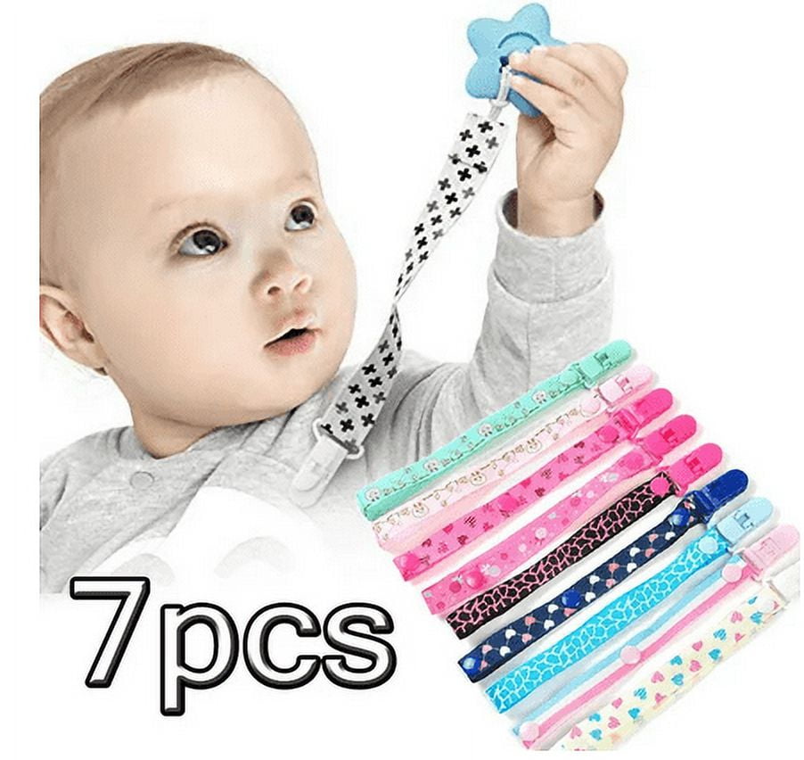 Pacifier Clips 7 Pack Baby Pacifier Holder Fit Pacifiers & Infants