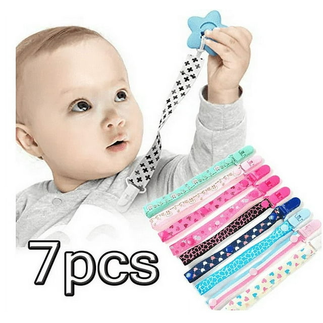 Pacifier Clips 7 Pack Baby Pacifier Holder Fit Pacifiers & Infants