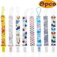 thumbnail image 1 of Pacifier Clips Baby Girl Baby Pacifier Clip 8 Pack Pacifier Holder for Boys and Girls Baby Gift Pacifier Clips, 1 of 7