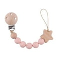 thumbnail image 1 of Pacifier Clips Baby Girl Pacifier Holders Silicone Clip with Teething Beads Soother Chains Nipple Holder for Babies Newborn Baby Chew Toys, 1 of 19