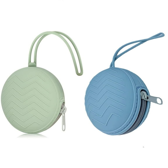 Pacifier Holder Case,Baby Silicone Pacifier Cover Protective Storage Container - Keeps Soothie & Binkie Holders Clean Baby Essential Accessory Attaches to Strollers & Diaper Bags, for Home Travel