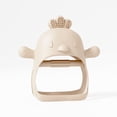 thumbnail image 1 of Pacifier Teether Toy Never Drop Wrist Wearable Baby Teether - Little Chick in Beige by Muqee Peeko, 1 of 15