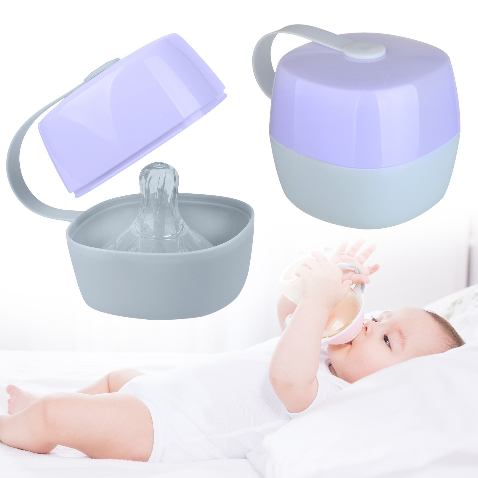 Baby Pacifier Storage Container Pacifier storage box Pacifier Box Pacifier Box Pacifier Clip Binky ...