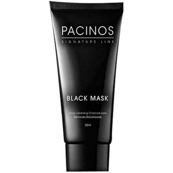 Pacinos Blackhead Remover Deep Cleansing Peel Off Black Mask Active Charcoal Tearing Charcoal Masque 1.69 oz