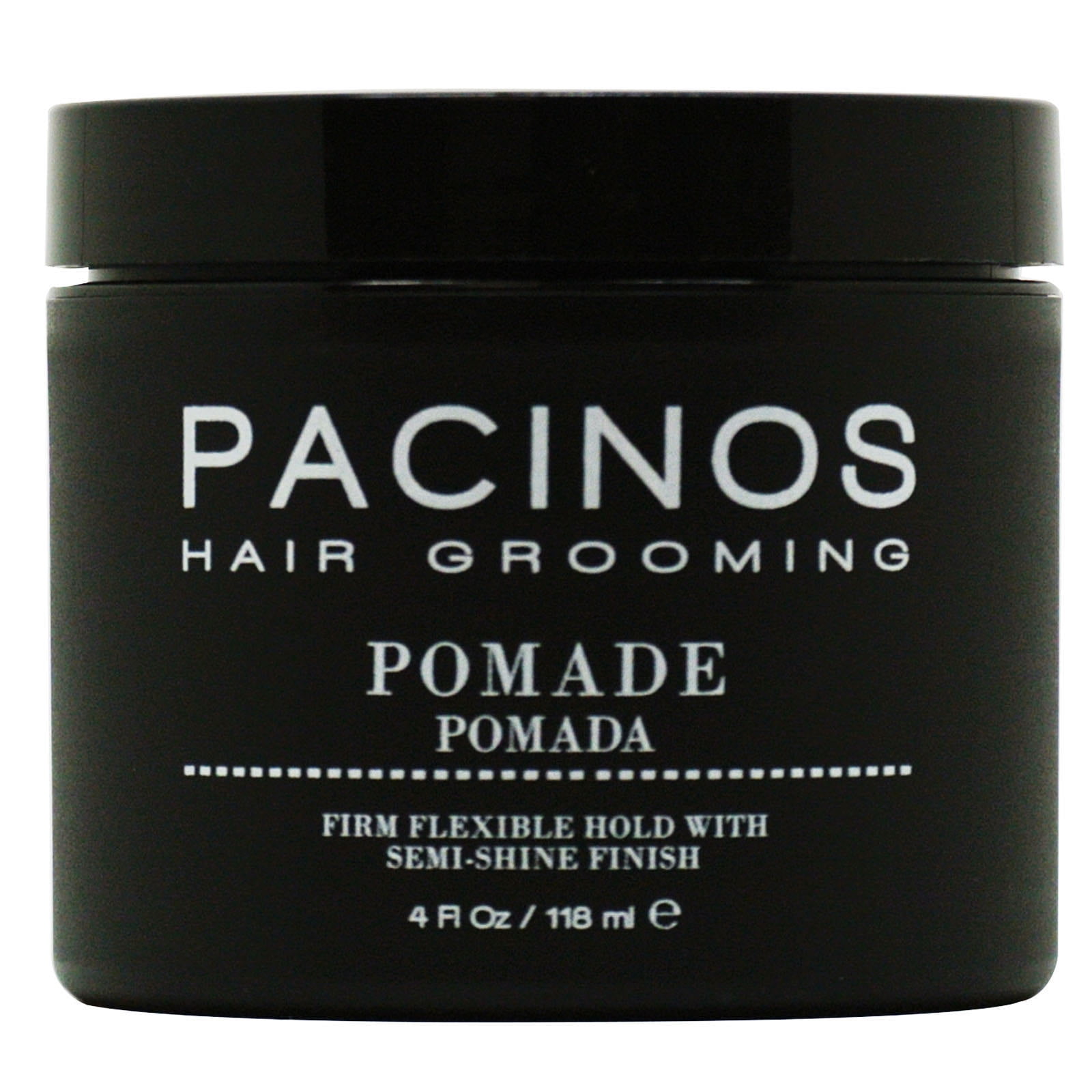 Pacinos Pomade - Flexible Hold, Frizz Control - High Shine Pomade for All Hair Types - 4oz