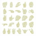 thumbnail image 1 of Pack of 1, 10 Inch x 1/8 Inch N American Sign Language Detailed Wood Letters for Children or Adult Art and Craft Project, Home Décor and DIY Fun, Made in USA, 1 of 2