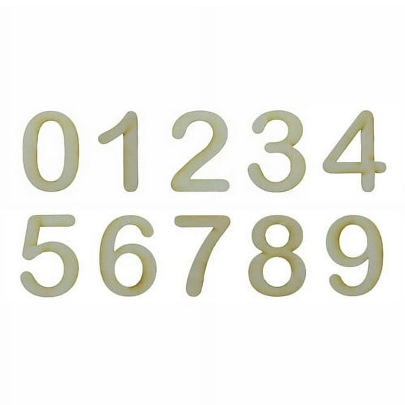 Pack of 1, 12 Inch x 1/4" Baltic Birch 7 Round Wood Numbers for Wood Craft Project, Children or Adult Art Work, Home and Holiday Décor and DIY Fun, Made in USA