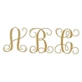 thumbnail image 1 of Pack of 1, 3 Inch x 1/4 Inch O Wood Letters in The Vine Font for Wood Craft Project, Children or Adult Art Work, Home and Holiday Décor and DIY Fun, Made in USA, 1 of 2