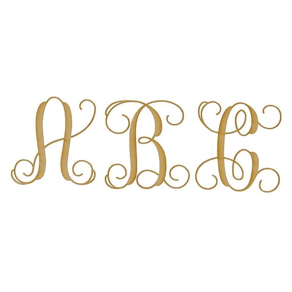 Pack of 1, 3 Inch x 1/4 Inch O Wood Letters in The Vine Font for Wood Craft Project, Children or Adult Art Work, Home and Holiday Décor and DIY Fun, Made in USA