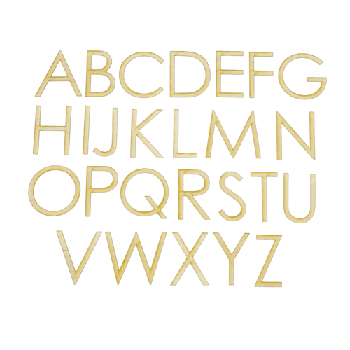 Pack of 1, 3 Inch x 1/4 Inch Y Wood Letters in The Century Gothic Font for Wood Craft Project, Children or Adult Art Work, Home and Holiday Décor and DIY Fun, Made in USA