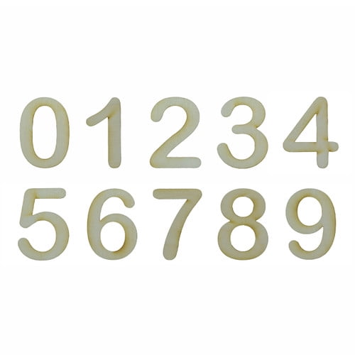 Pack of 1, 4 Inch x 1/8" Baltic Birch 8 Round Wood Numbers for Wood Craft Project, Children or Adult Art Work, Home and Holiday Décor and DIY Fun, Made in USA