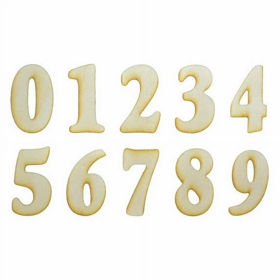 Pack of 1, 5 Inch x 1/4" Baltic Birch 2 Wood Numbers in The Goudy Font for Wood Craft Project, Children or Adult Art Work, Home and Holiday Décor and DIY Fun, Made in USA