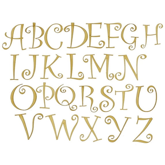 Pack of 1, 6 Inch x 1/8 Inch & Wood Letters in The Curlz Font for Wood Craft Project, Children or Adult Art Work, Home and Holiday Décor and DIY Fun, Made in USA