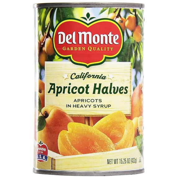 Pack 1 Del Monte Apricot Halves In Heavy Syrup, 15.25 Oz