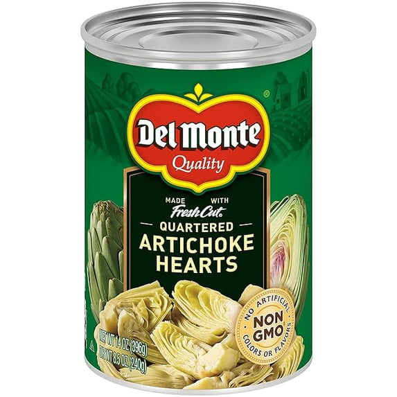 Pack 1 Del Monte® Quartered Artichoke Hearts 14 oz. Can