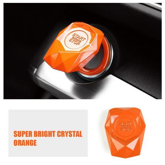 Pack-1 Engine Start/Stop Button Cover, Push to Start Button Key Lgnition Protective Cover, Universal Engine Button Decorative Cover