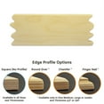 thumbnail image 1 of Pack of 1, Large 12" x 4" x 1/2" Unfinished Plywood Chamfer Wavy Edge Wood Sign for Children or Adult Art and Craft Project, Home Décor and DIY Fun, Made in USA, 1 of 2
