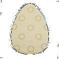 thumbnail image 1 of Pack of 1, Large 8" x 12" x 1/4" Baltic Birch Plywood Detailed Easter Egg 2 Wood Cutout for Wood Craft Project, Children or Adult Art Work, Home and Holiday Décor and DIY Fun, Made in USA, 1 of 2