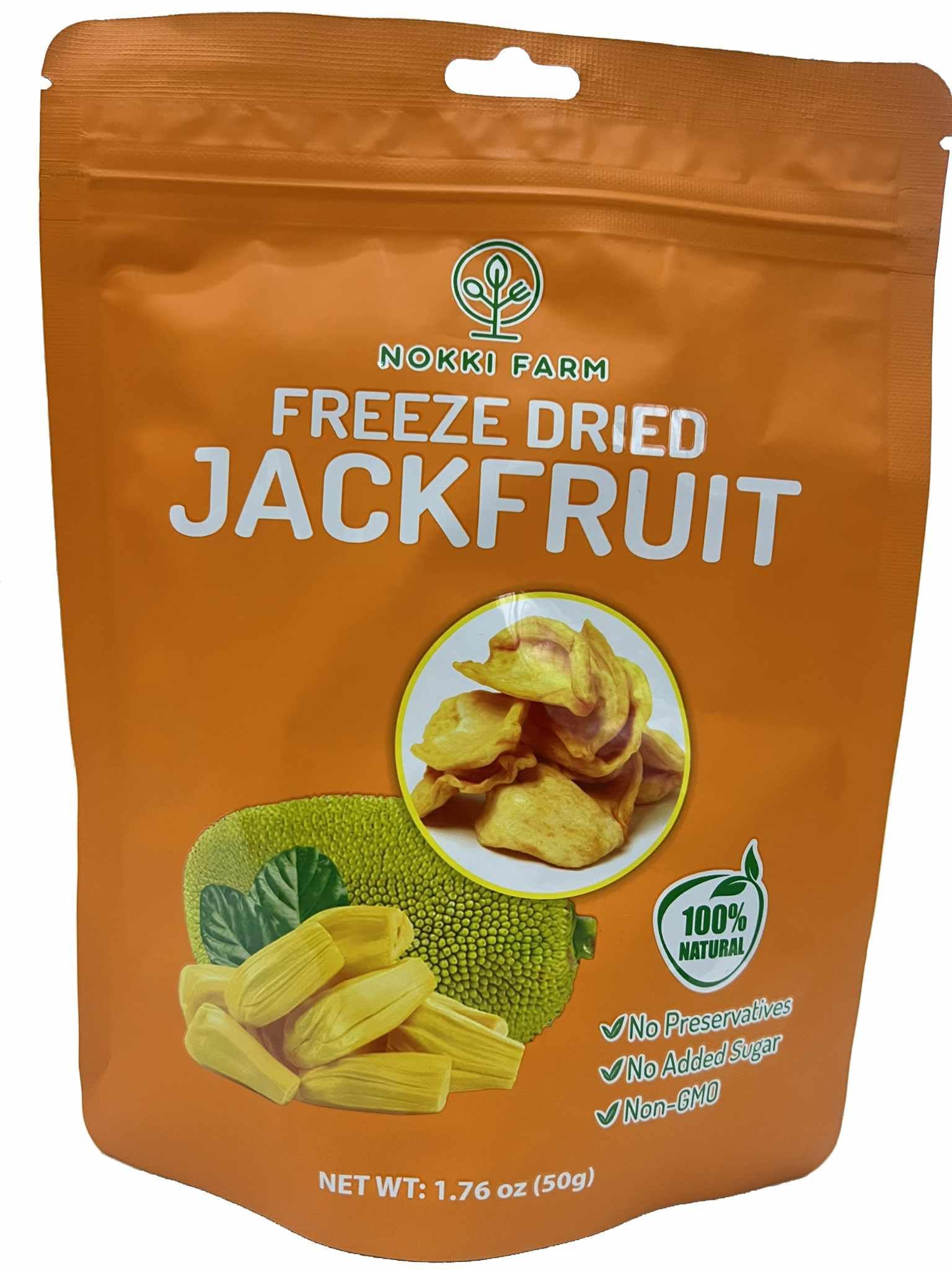 (Pack of 1) NOKKI MMF7 FARM Freeze Dried Jackfruit Chips Dried Fruit