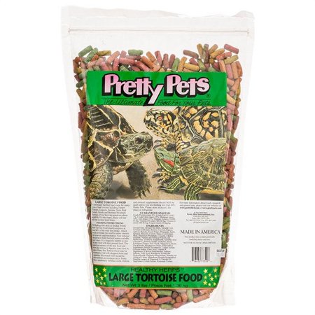 (Pack 1)Pretty Pets Large Tortoise Food 3 lbs