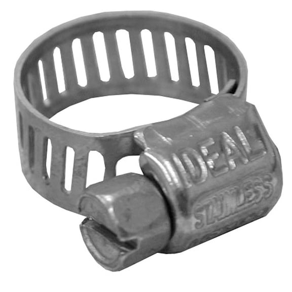 Pack 10, 1/2" - 1-1/4" Gear Clamp, Micro Size, All Stainless, Trade Size 12,Part