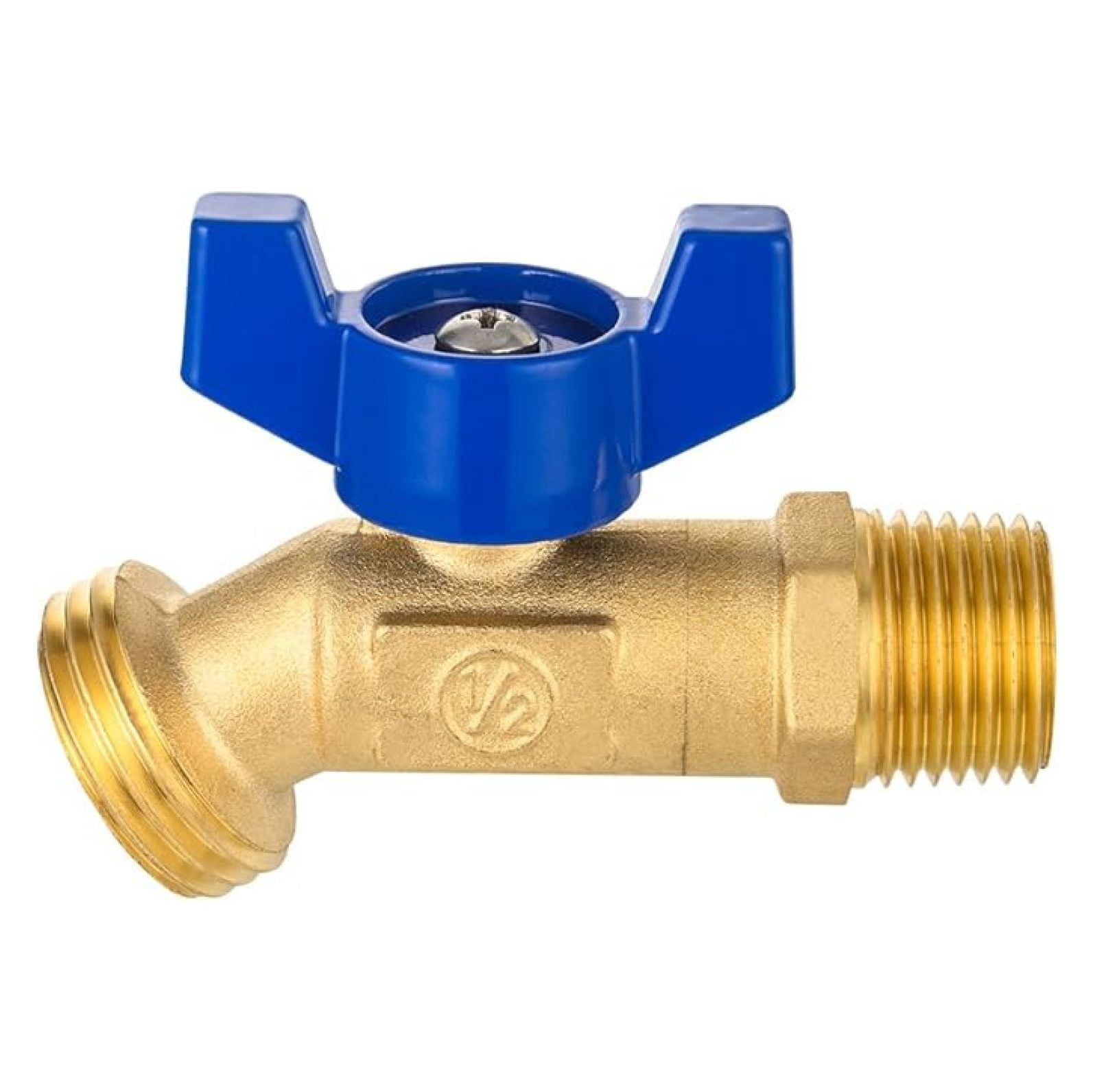 (Pack of 10) 1/4-Turn Outdoor Spigot, Sillcock Hose Bibb 1/2