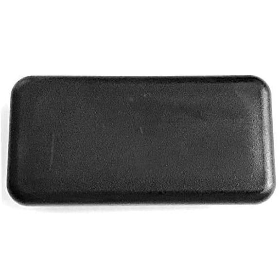 (Pack of 10) 1 x 2-1/2" Rectangular Cap Plugs - 14.20 G (ID 0.84"-0.93" W 2.34"-2.43" L) Plastic LDPE End Caps. Fence Post Finishing Caps | Furniture Glides | Fitness Equipment end Caps.