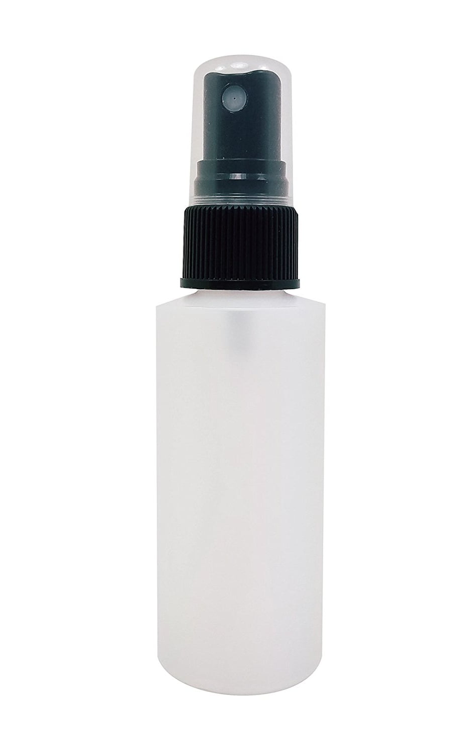 Pack of 10, 2oz Plastic Spray Bottles with Fine Mist Sprayers. HDPE Plastic, Non Toxic, BPA Free Bottles. Ideal for Travel & Home Use. (Black Sprayer)