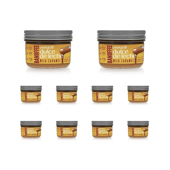 Pack-10 Dulce De Leche Onetai Banoffee Milk Caramel Spread 250 Grams
