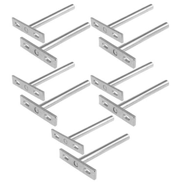 Pack 10 Invisible Floating Shelf Brackets Support Brackets Shelf Brackets Wall Metal Hardware Holder 4inch