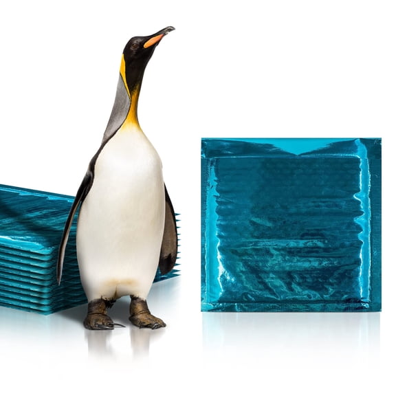 Bubble Mailers Metallic Teal Cushion Padded Envelopes with Peel and Seal Closure 10 count 7.25 x 7 in