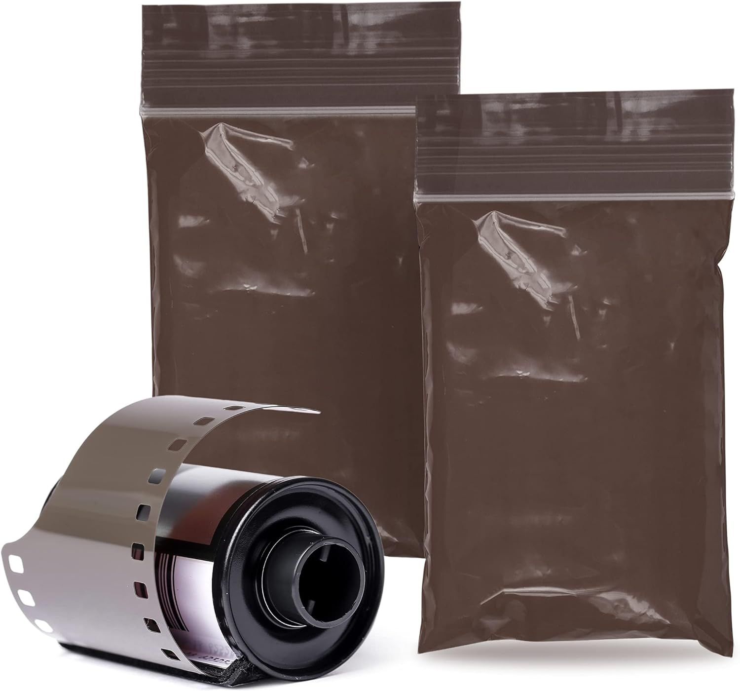 Pack of 100 Amber Zipper Bags 2 x 3 Seal Top Plastic Bags 2x3 Thickness ...