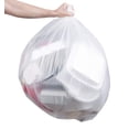 thumbnail image 1 of Clear Regular Duty Trash Bags, High Density 56 Gallon Bin Liners, 100 Count, 43 x 47 in, 1 of 7