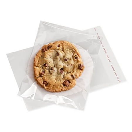 Pack of 100, Solid 4.5 x 5.75" Tape Resealable Bag Cello Bags 1.2 Mil Great for Gourmet Foods, Cards, Stationery, Cds, Dvds, Comic Books, Magazines & Collectibles