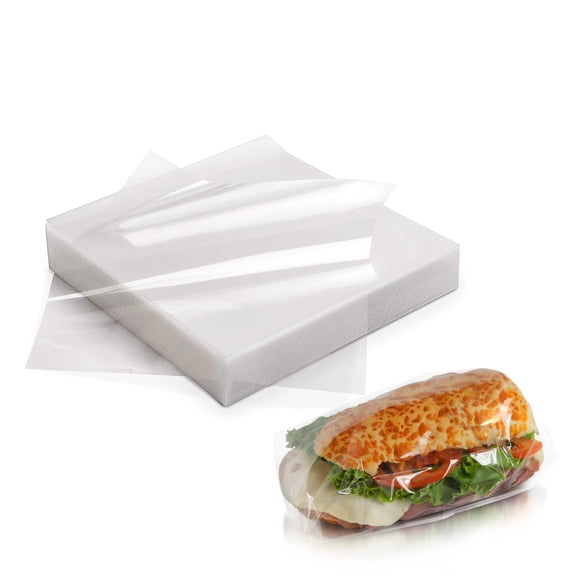 Clear Poly Deli and Bakery Wrap Sheets, Bi-axially Oriented, 1000 Count, 20 x 20 in