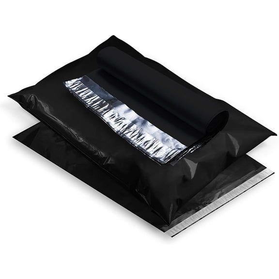 Pack of 1000 Black Poly Mailers 14.5 x 19 Large Shipping Bags for Clothing 3.2 mil Poly Mailer Bags, 14 1/2 x 19 Poly Mailers, Plastic Mailing Envelopes for Clothes. Tear Proof Mailer