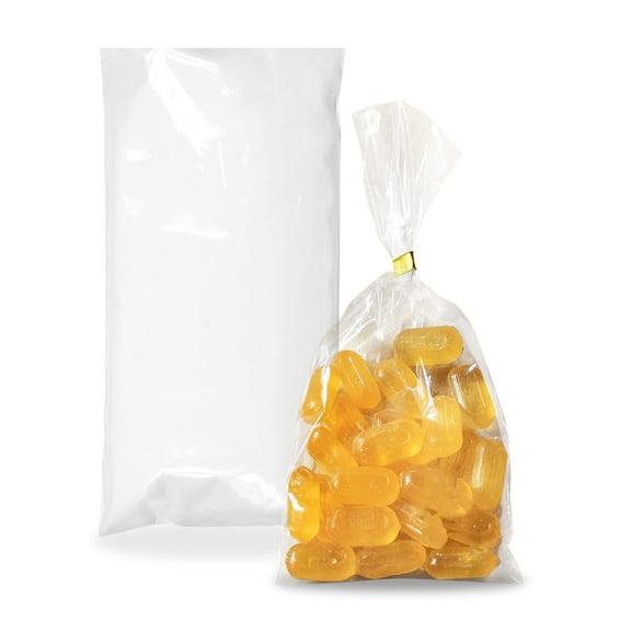 Clear Plastic Bags for Packaging, 6 x 12 Inches. Pack of 1000 Polyethylene Flat Clear Bakery Bags with Open Top. 4 Mil Tear Resistant Plastic Pouches for Popcorn, Homemade Bread and Cookies