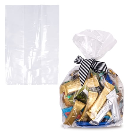 Clear Gusseted Polyethylene Bags, 1.25 Mil Expandable, 1000 Count, 8 x 4 x 12 in