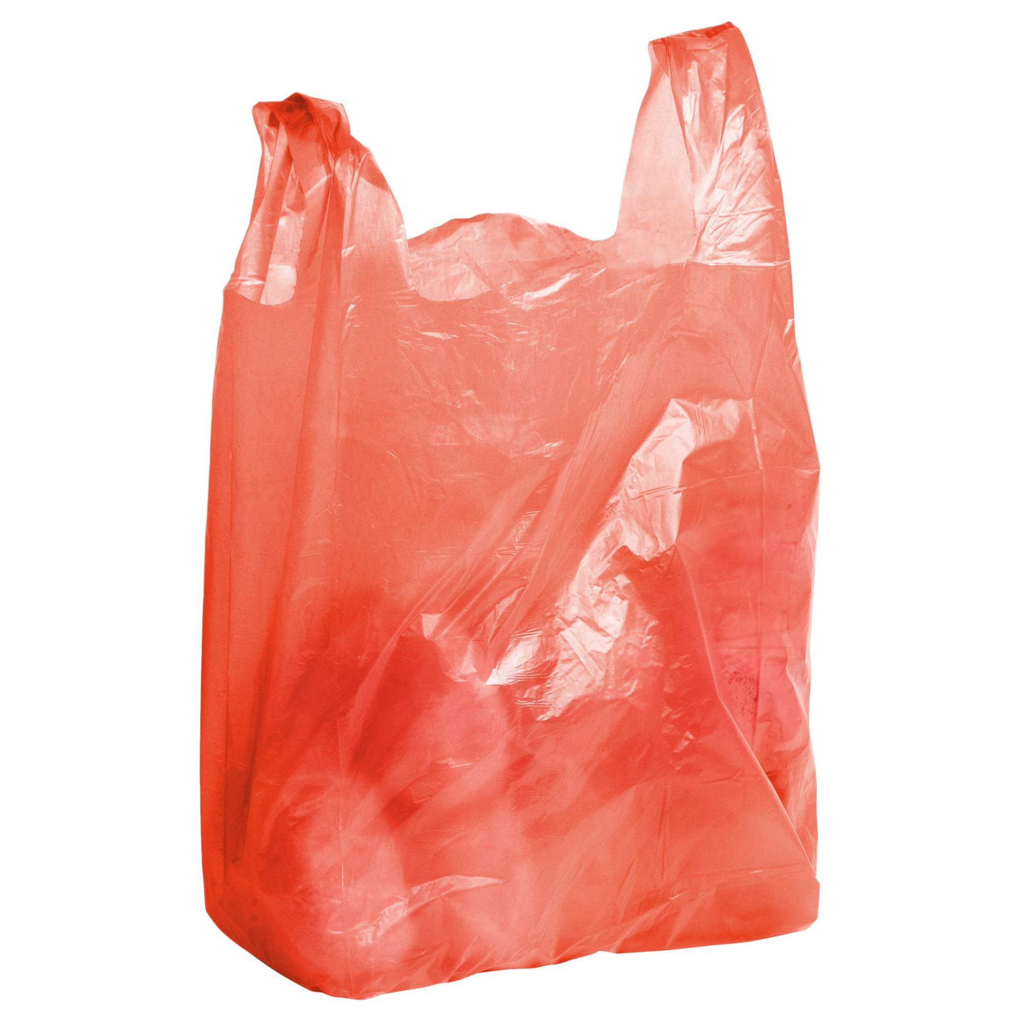 Pack of 1000 Orange T-Shirt Bags 12 x x Ultra Thin Carry-Out