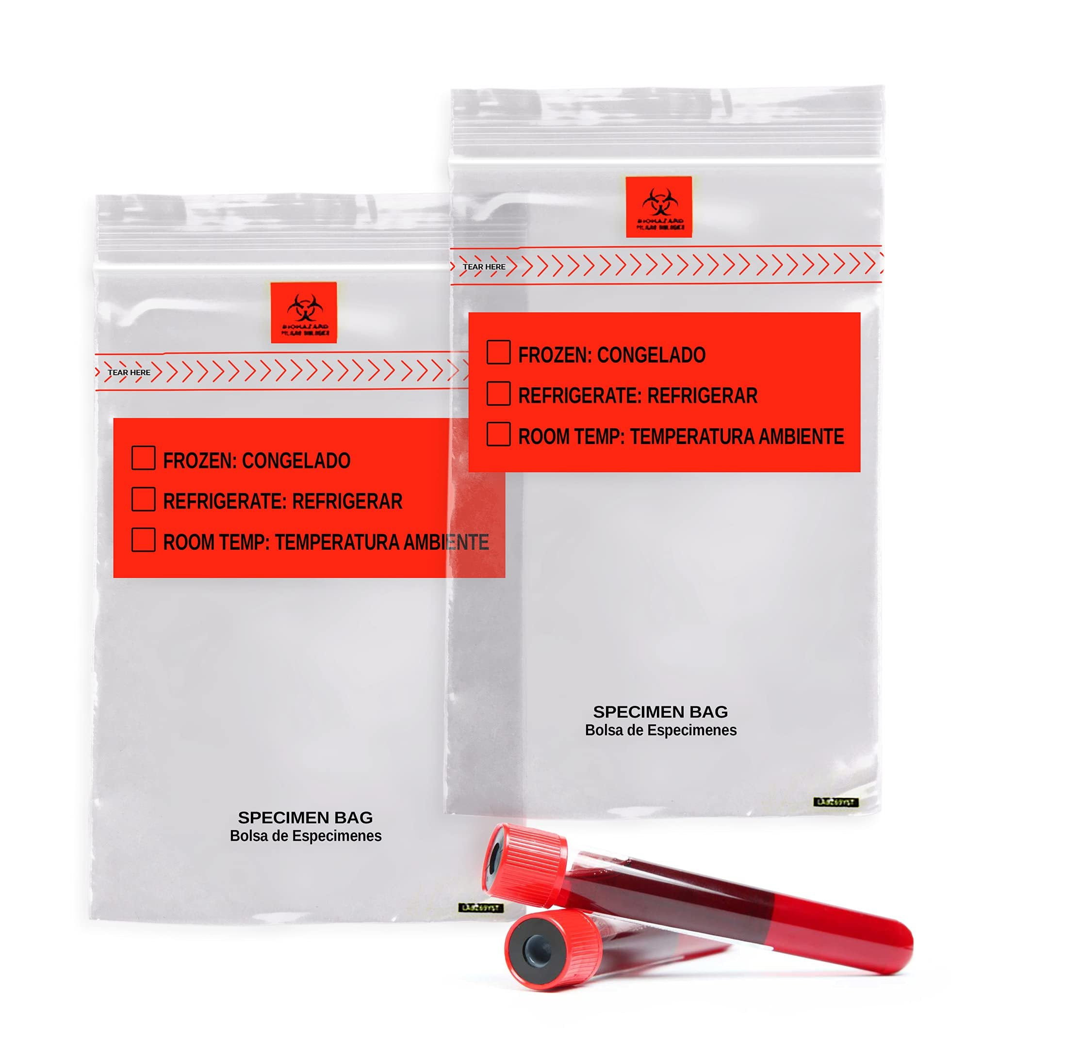 Pack of 1000 Specimen Transfer Bags 6 x 9. Low density polyethylene ...
