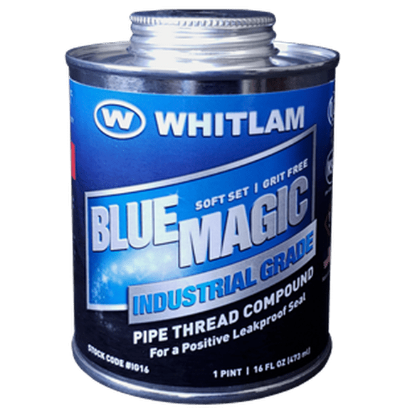Whitlam BLUE MAGIC Industrial Grade Thread Sealant - 16oz Can - IG16