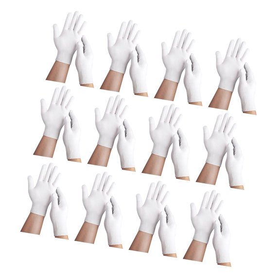 Pack of 12 Economical Nylon Protective Gloves for Warehouse Logistics and Labor Intensive Job, Breathable Fabric Preventing Sweat During Prolonged Use