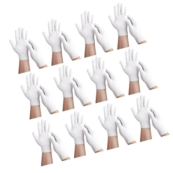 Pack of 12 Economical Nylon Protective Gloves for Warehouse Logistics and Labor Intensive Job, Breathable Fabric Preventing Sweat During Prolonged Use