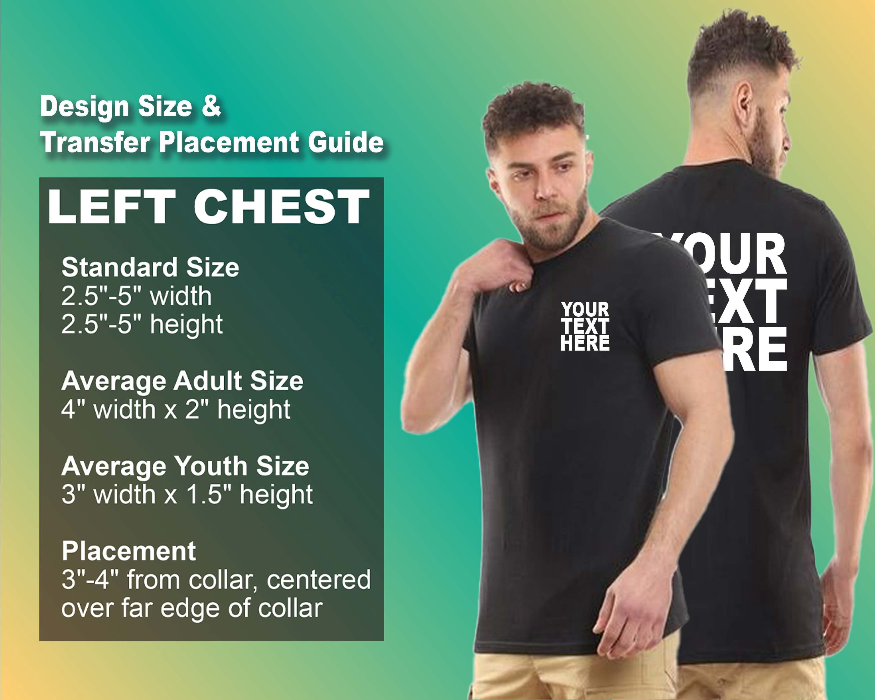 Pack: 12 Fast Custom T-Shirts – Design Your Own with Image, Text, Front ...